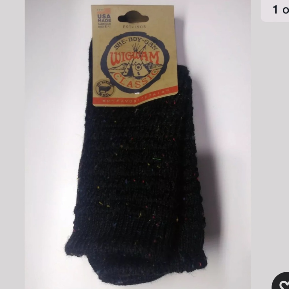 Wigwam Women's Myrtle Wool Boot Socks - Black